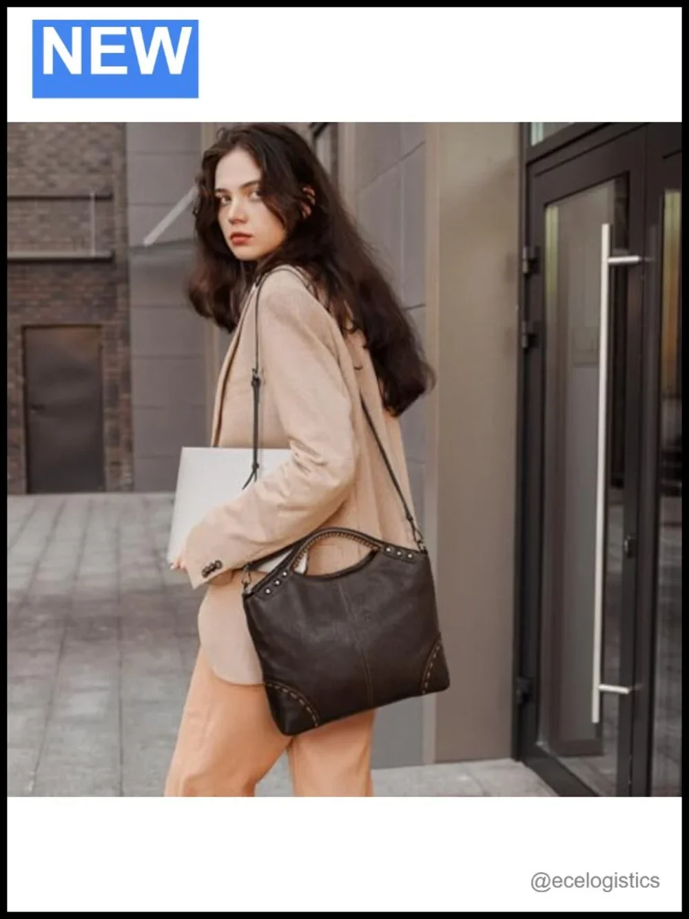 Genuine Leather Crossbody Bag Satchel Shoulder Handbag Women